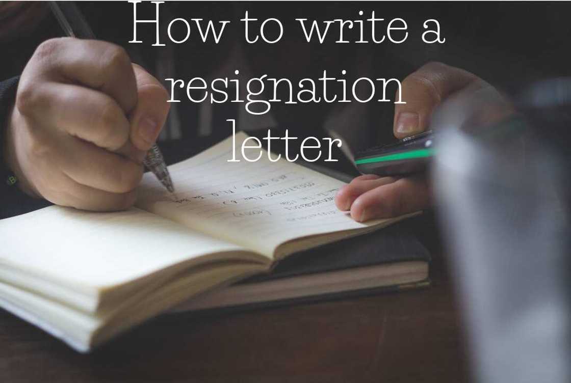 Resignation letter Resignation letter