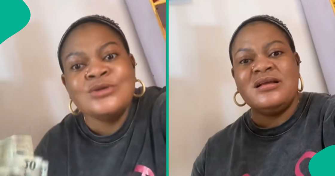 Nigerian businesswoman laments bitterly in TikTok video as she claims ₦76k paid by customer for rice "turned" to ₦10 and ₦20 notes. Nigerian businesswoman laments bitterly in TikTok video as she claims ₦76k paid by customer for rice "turned" to ₦10 and ₦20 notes.