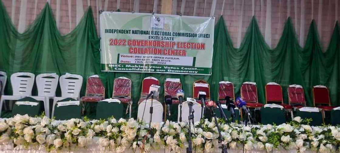 INEC collation centre in Ado-Ekiti