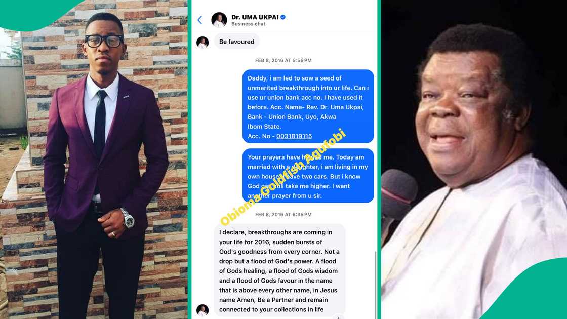 Man releases his chats with Uma Ukpai as he mourns cleric's death Man releases his chats with Uma Ukpai as he mourns cleric's death