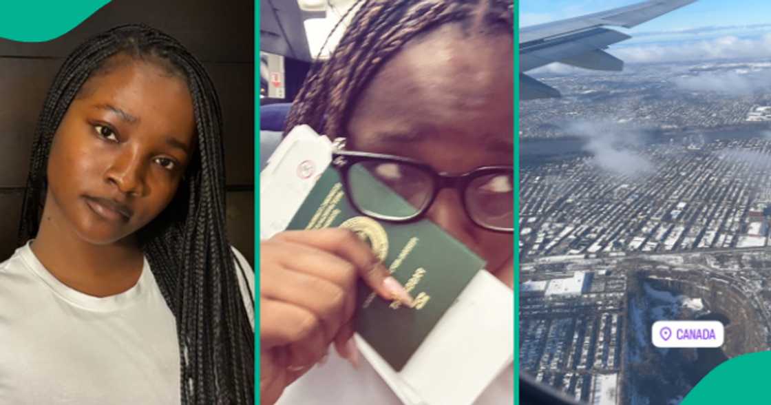 Lady sheds tears of joy as she finally relocates to Canada from Nigeria. Lady sheds tears of joy as she finally relocates to Canada from Nigeria.
