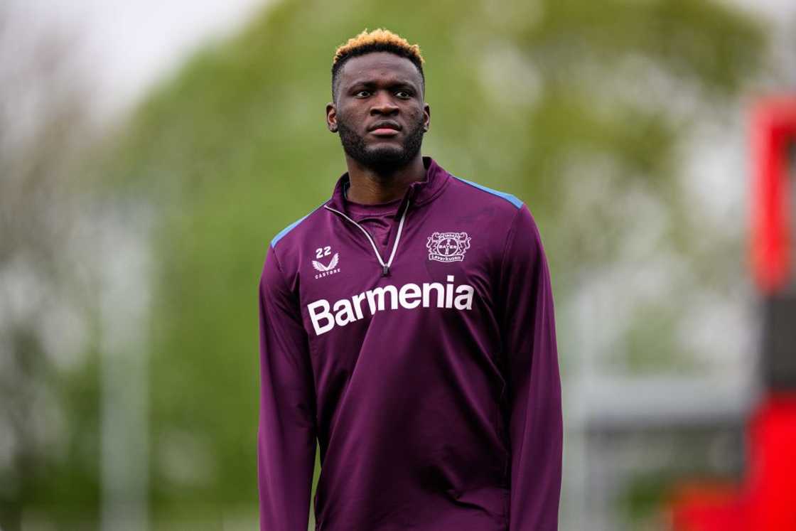 Victor Boniface at Olympic Stadium in London, United Kingdom.