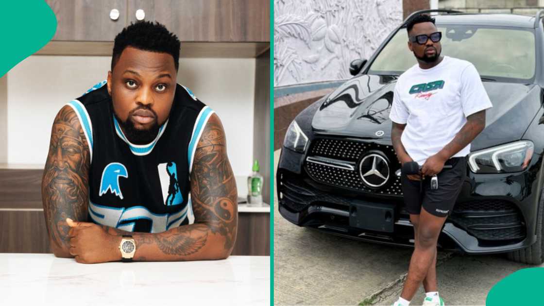 Egungun of Lagos involved in car accident with new Benz.