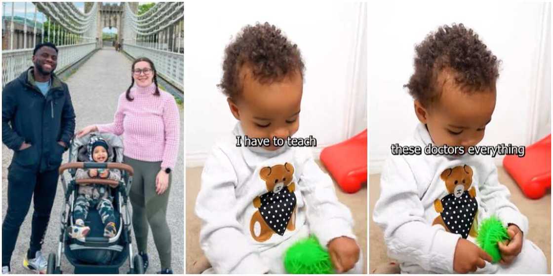 Mr Tov’s 1-year-old son 'schools' doctors Mr Tov’s 1-year-old son 'schools' doctors