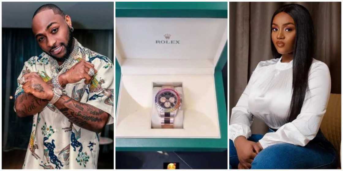 Photos of Davido, the Rolex posted and Chioma. Photos of Davido, the Rolex posted and Chioma.