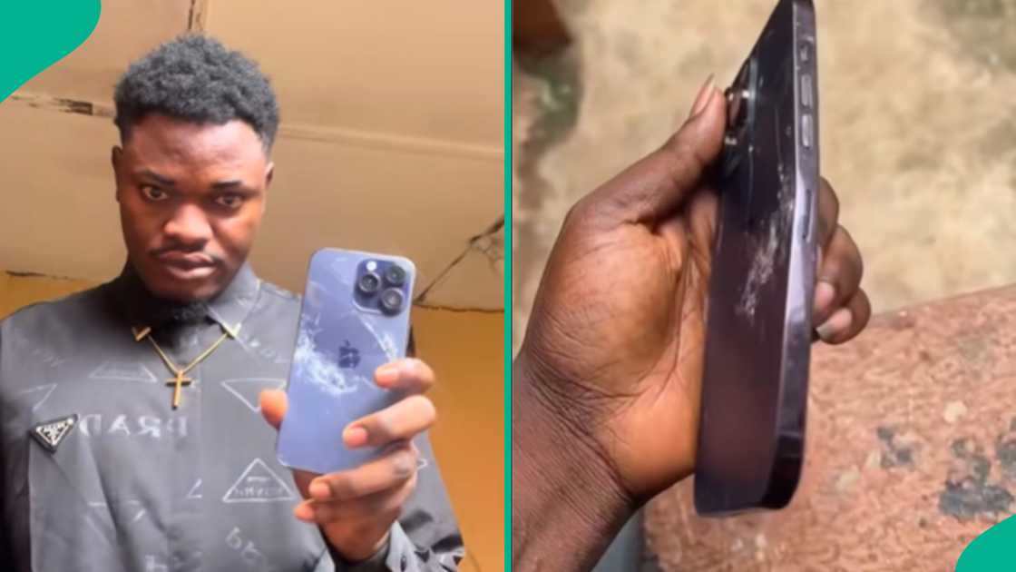 A man shares how an usher allegedly spoiled his iPhone 14 Pro Max because he was pressing it.
