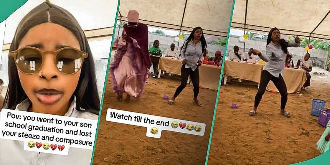 Nigerian mum dances with energy at son's graduation Nigerian mum dances with energy at son's graduation