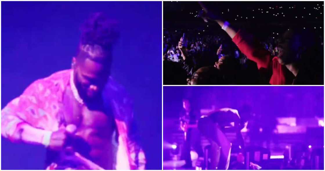 Fans go wild during Burna Boy's performance Fans go wild during Burna Boy's performance