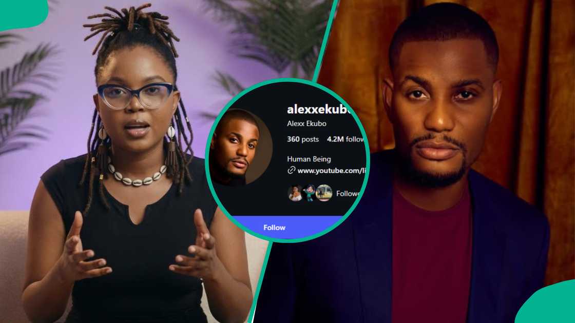 Author points out what she noticed after checking Alexx Ekubo's Instagram page Author points out what she noticed after checking Alexx Ekubo's Instagram page