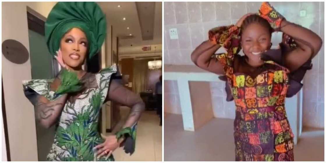 Photos of the ankara dress ordered and what was made Photos of the ankara dress ordered and what was made