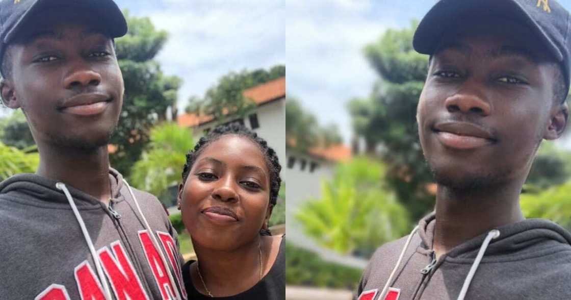 Ghanaians laugh as young man post his girlfriend, saying nobody can snatch her