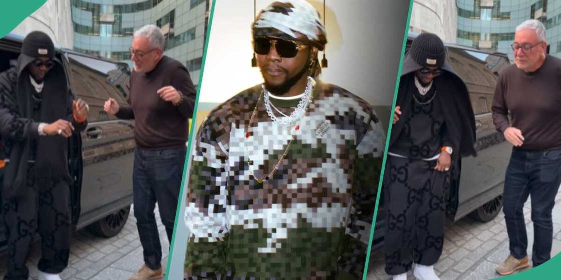 Kizz Daniel teaching an Oyinbo man how to dance TweTwe Kizz Daniel teaching an Oyinbo man how to dance TweTwe