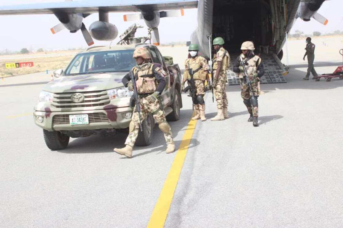 Lake chad region, Air Force, Nigerian military, ISWAP, Borno, terrorists convoy Lake chad region, Air Force, Nigerian military, ISWAP, Borno, terrorists convoy