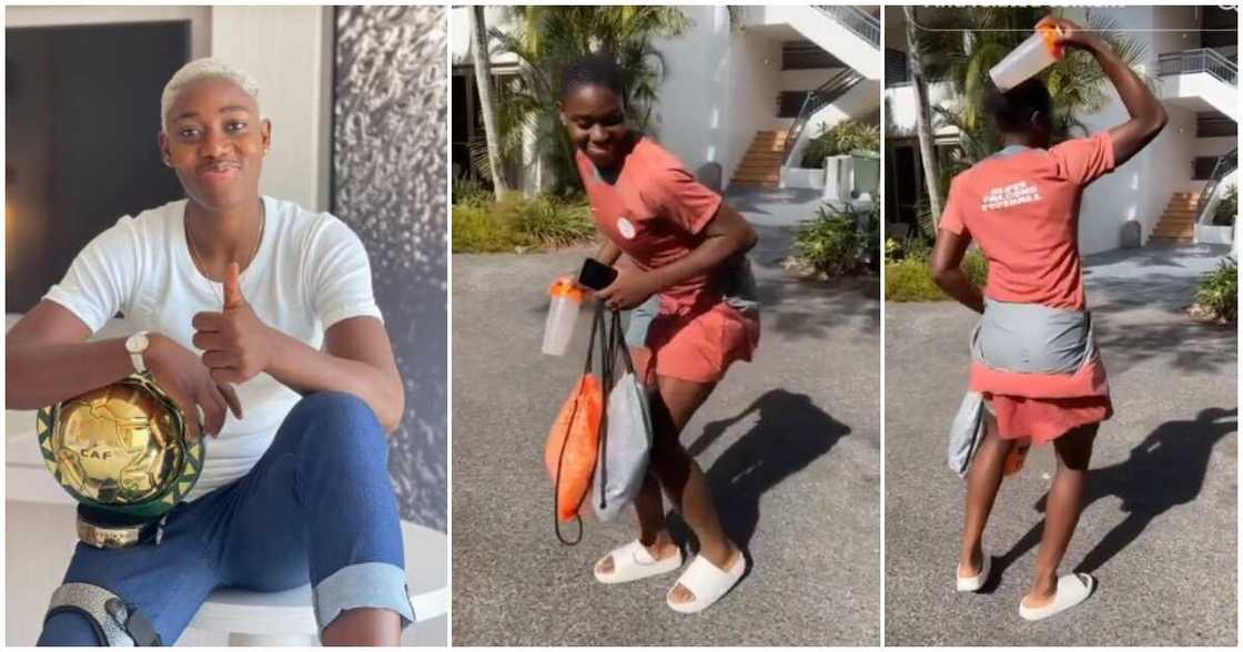 Asisat Oshoala, dance, Igbo music, Chiamaka Nnadozie Asisat Oshoala, dance, Igbo music, Chiamaka Nnadozie