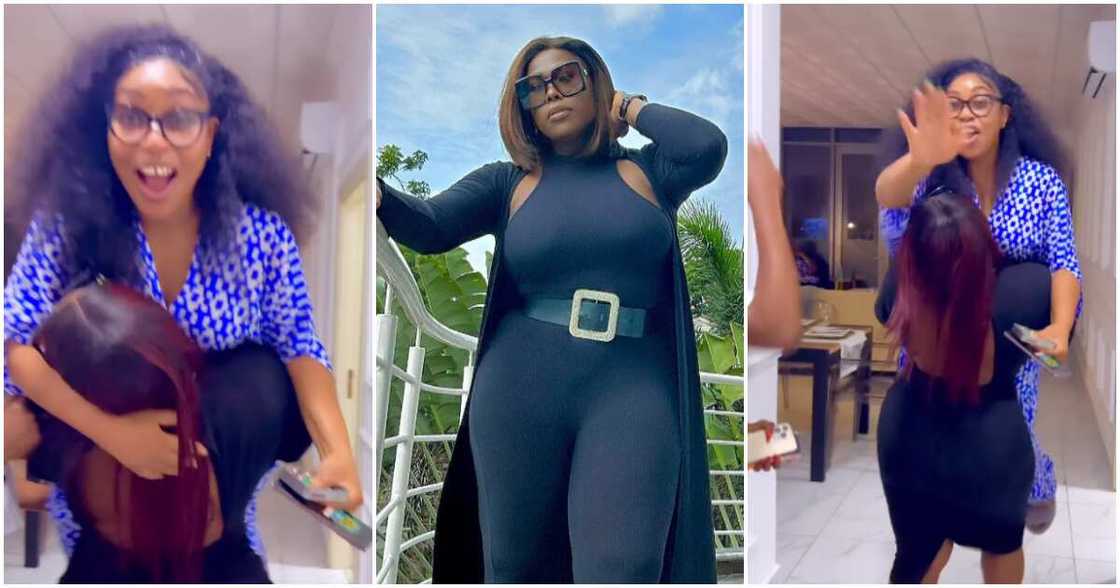 Uche Jombo carries Rita Dominic in video on her 48th birthday.