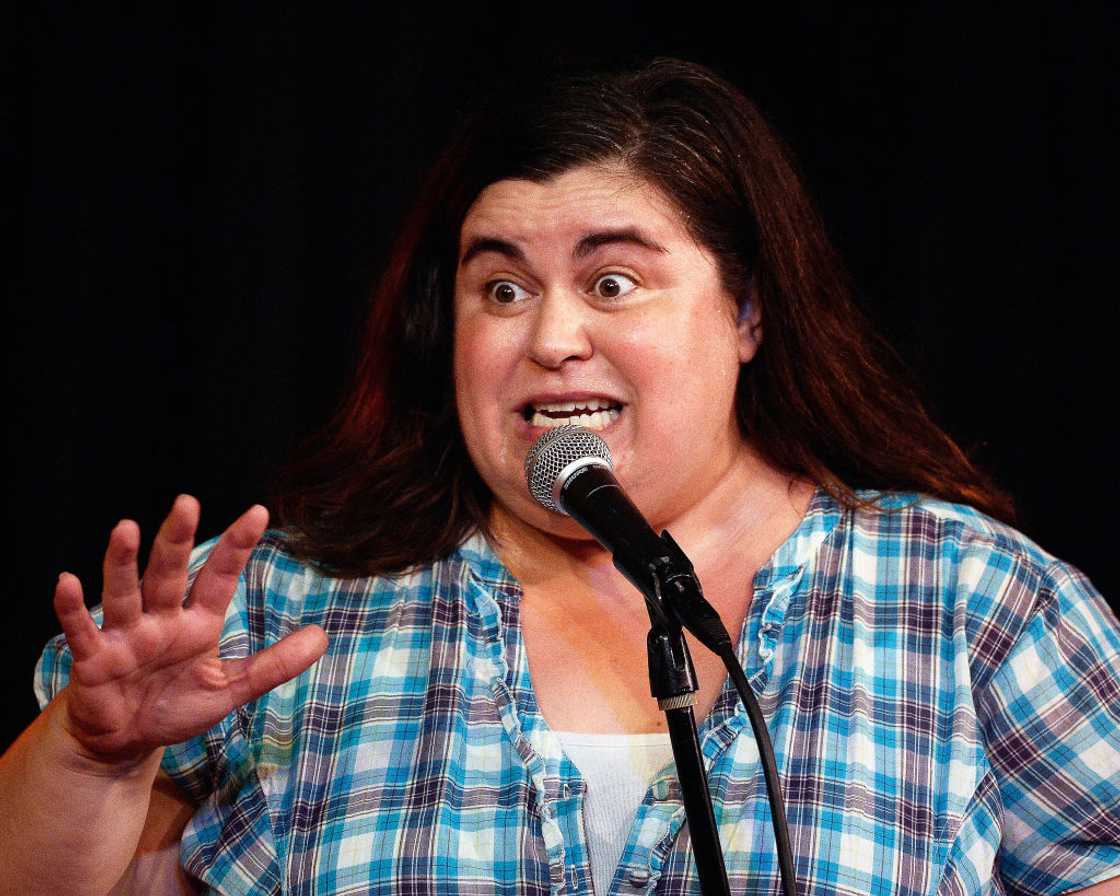 Debra DiGiovanni performs on stage
