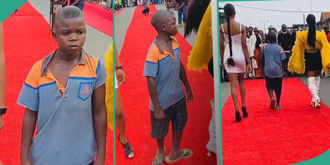 Young boy who took part in the Aba fashion show. Young boy who took part in the Aba fashion show.