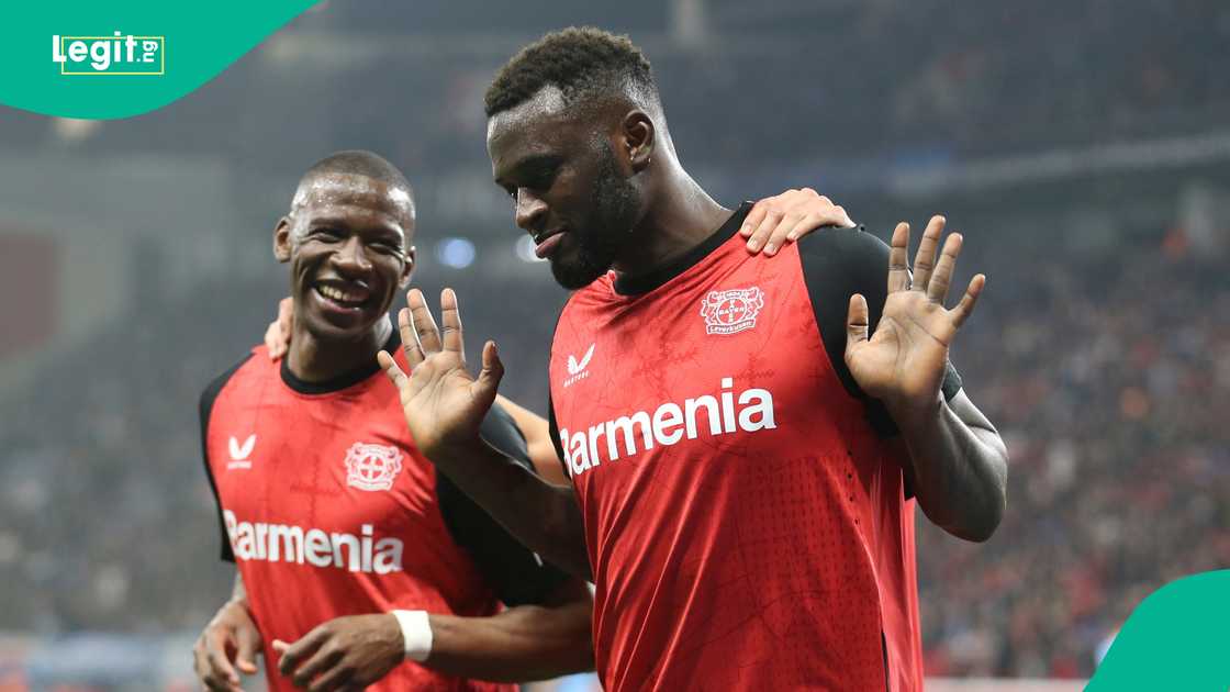 Victor Boniface, Bayern Leverkusen, Germany. Victor Boniface, Bayern Leverkusen, Germany.