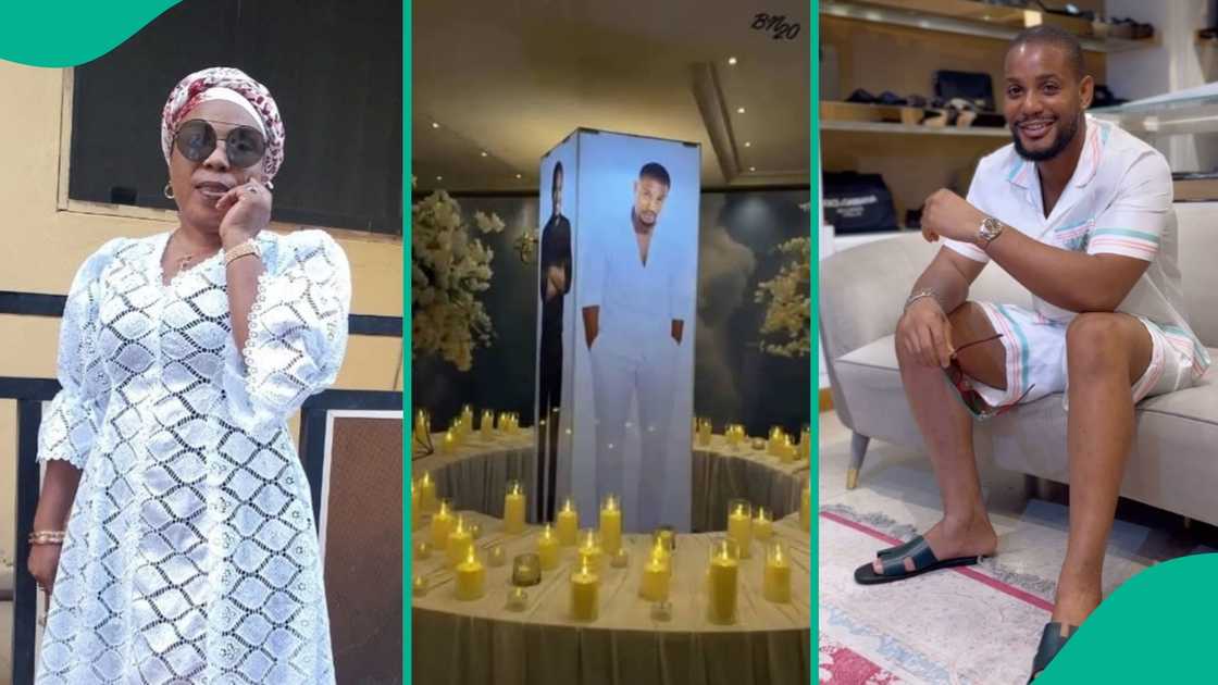 A Nigerian lady wept after watching tributes from service of songs of Alexx Ekubo