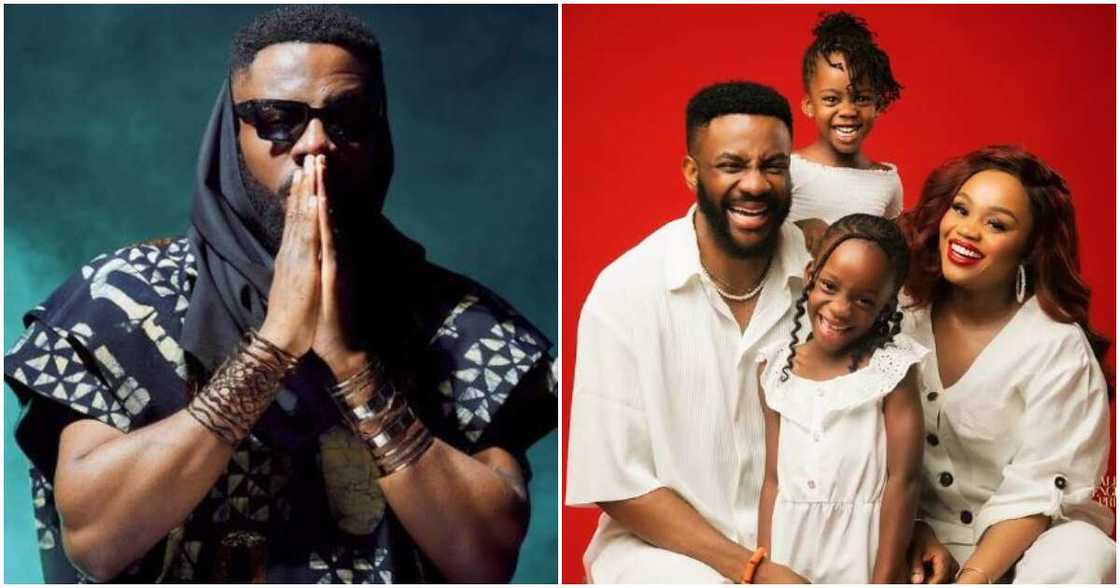 Photos of Ebuka and his family