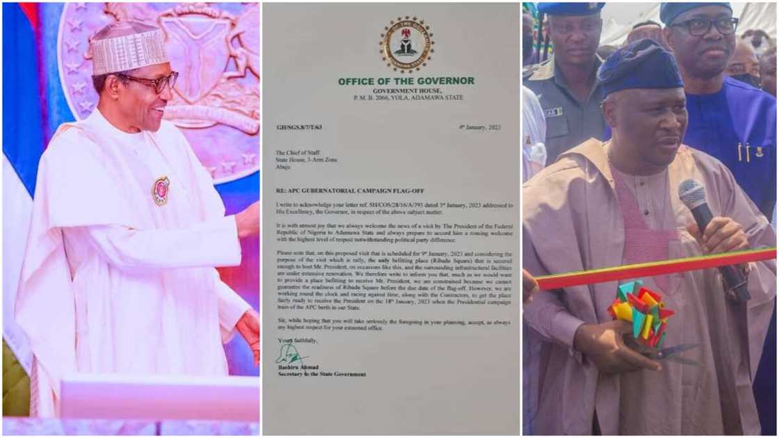 Muhammadu Buhari/Ahmadu Fintiri/APC/PDP/Adamawa/Arewa/2023 Election/Aishatu Binani Muhammadu Buhari/Ahmadu Fintiri/APC/PDP/Adamawa/Arewa/2023 Election/Aishatu Binani