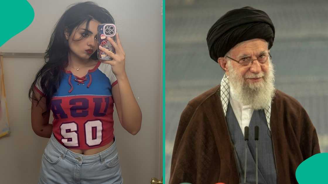 Ayatollah Ali Khamenei death Iranian lady leaves to US