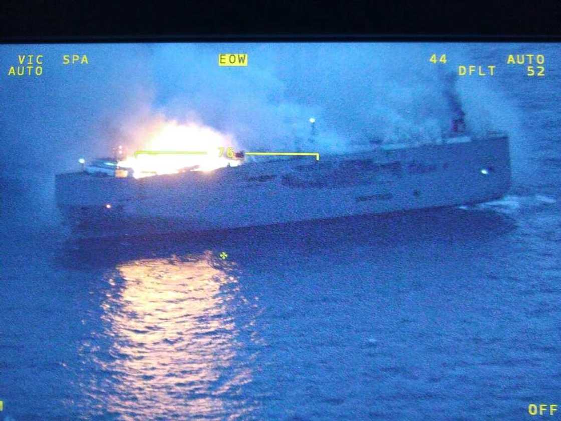 The ship owners say the fire could have been sparked by electric cars The ship owners say the fire could have been sparked by electric cars
