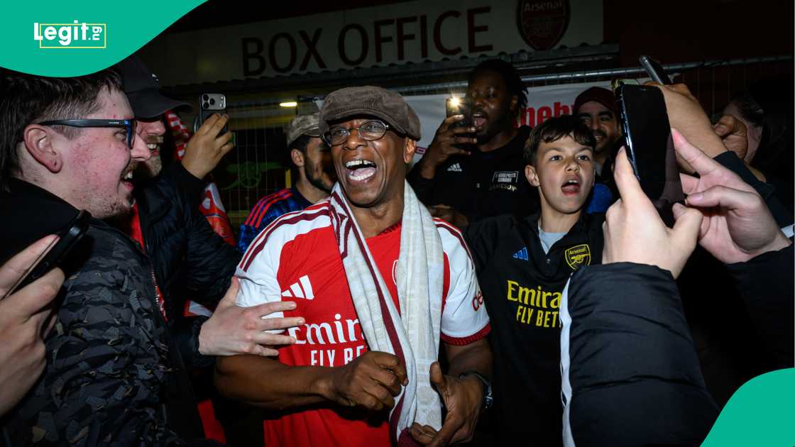 Ian Wright, Arsenal, Emirates Stadium, London, Premier League. Ian Wright, Arsenal, Emirates Stadium, London, Premier League.