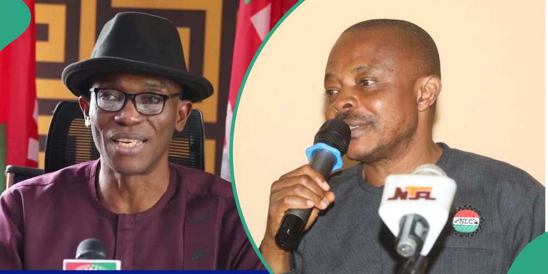 Julius Abure and NLC president Joe Ajaero Julius Abure and NLC president Joe Ajaero