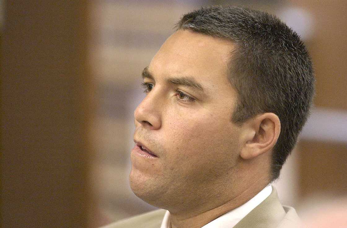 Scott Peterson at the beginning of a discussion over the release of autopsy reports in Modesto, California Scott Peterson at the beginning of a discussion over the release of autopsy reports in Modesto, California