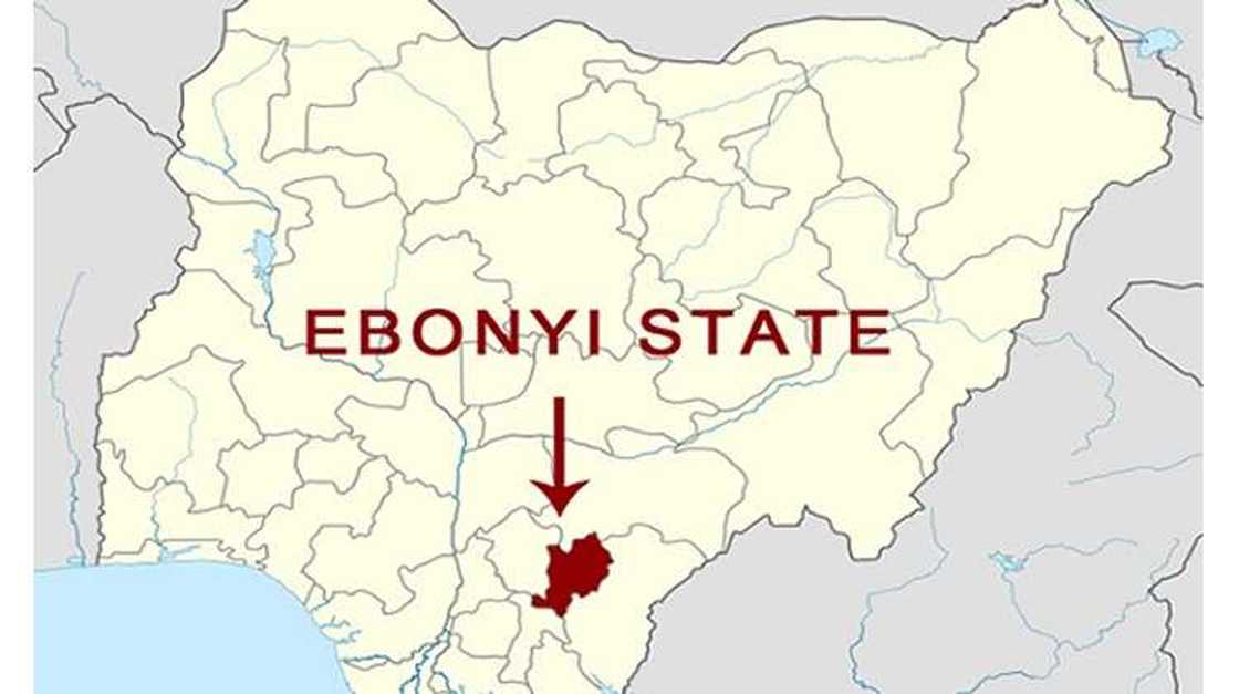 Taswirar jihar Ebonyi. Taswirar jihar Ebonyi.