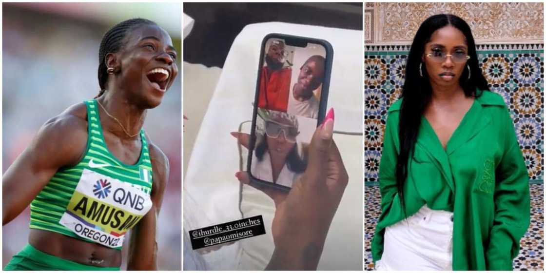 Tiwa Savage and Tobi Amusan. Tiwa Savage and Tobi Amusan.