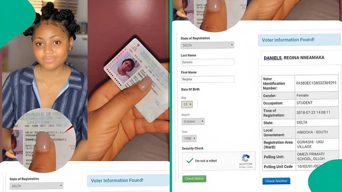 Lady posts alleged ID card of Regina Daniels online