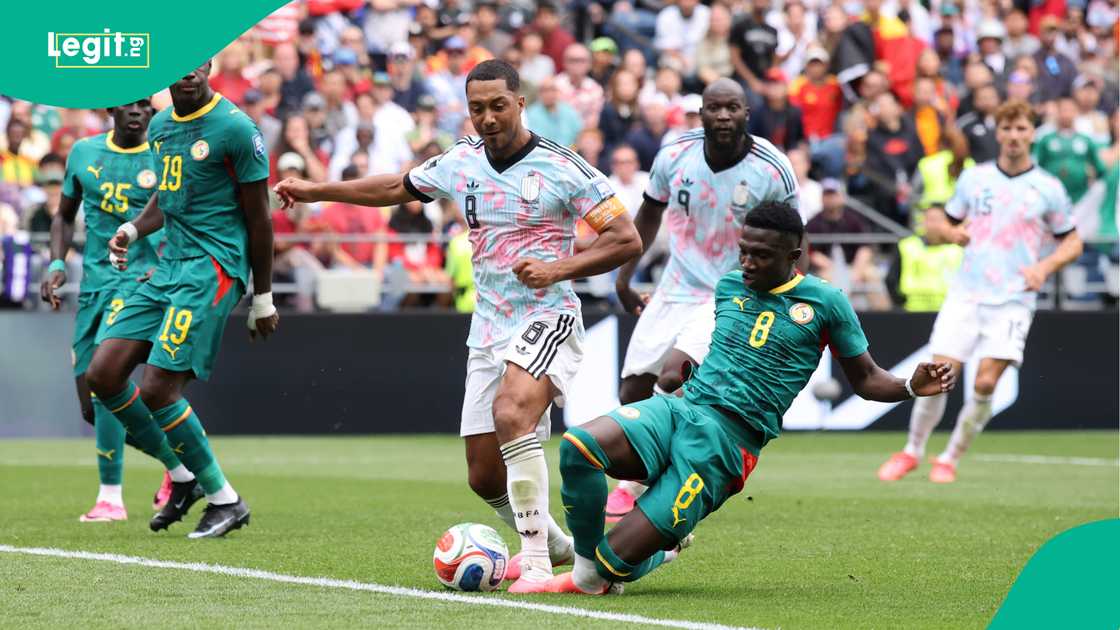 Youri Tielemans, Lamine Camara, Belgium, Senegal, 2026 FIFA World Cup. Youri Tielemans, Lamine Camara, Belgium, Senegal, 2026 FIFA World Cup.
