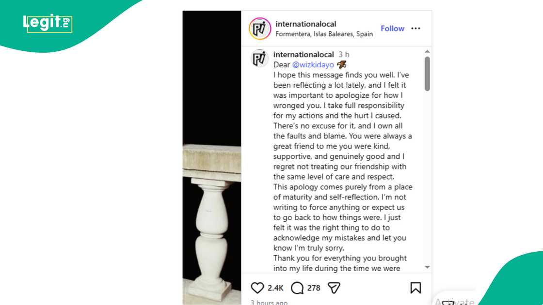 Wizkid’s childhood friend Piper tenders a heartfelt apology to him years after pledging loyalty Davido Wizkid’s childhood friend Piper tenders a heartfelt apology to him years after pledging loyalty Davido