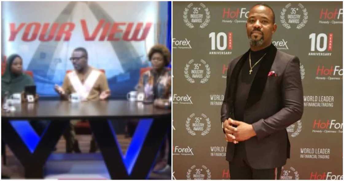 Veteran comedian Okey Bakassi in an interview Veteran comedian Okey Bakassi in an interview