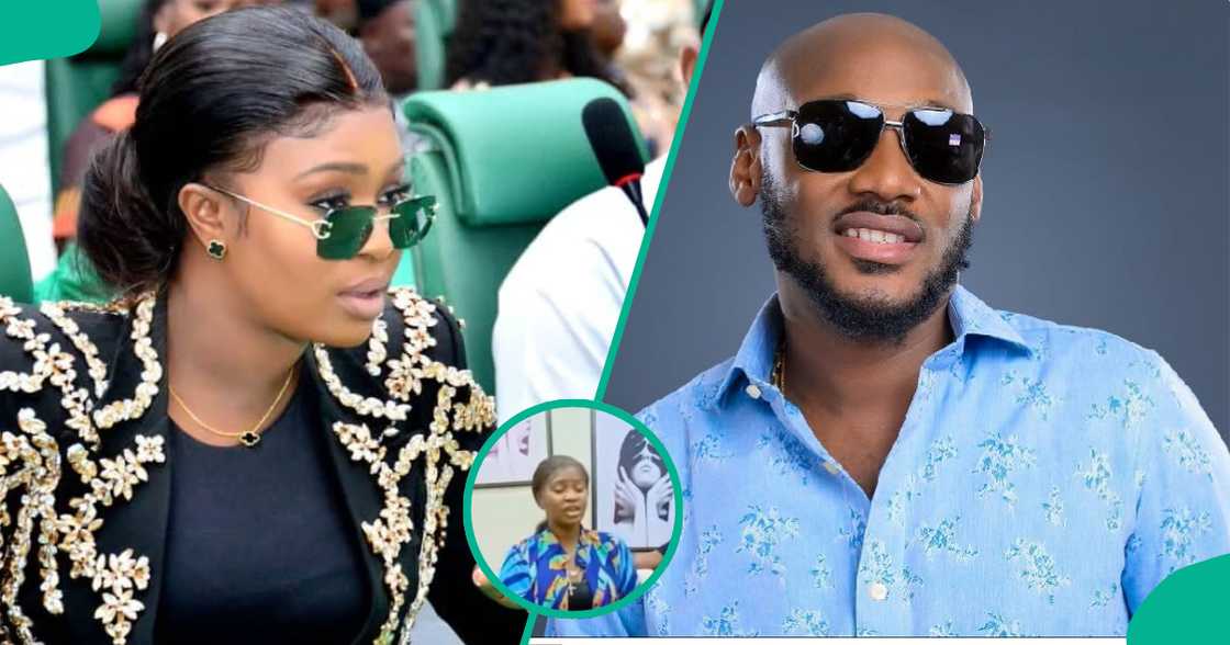 2Baba’s Natasha spotted singing gospel song.