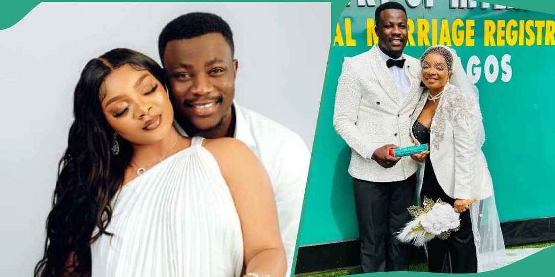 BBNaija's Queen and husband's court wedding. BBNaija's Queen and husband's court wedding.