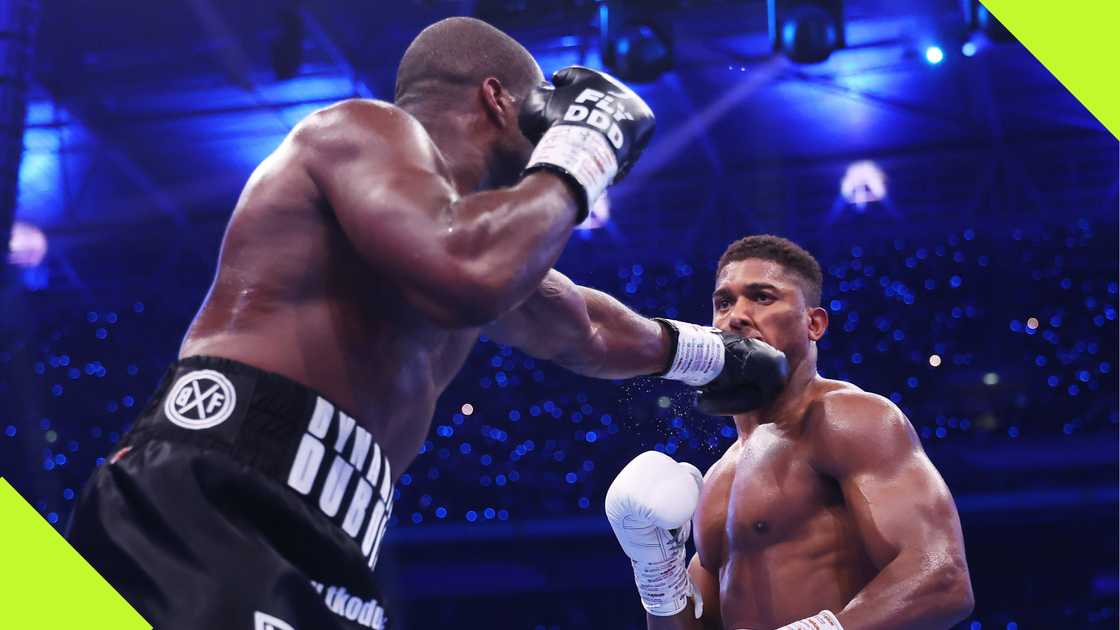 Daniel Dubois knocked out Anthony Joshua in the 5th round of the IBF heavyweight title fight at Wembley Stadium.