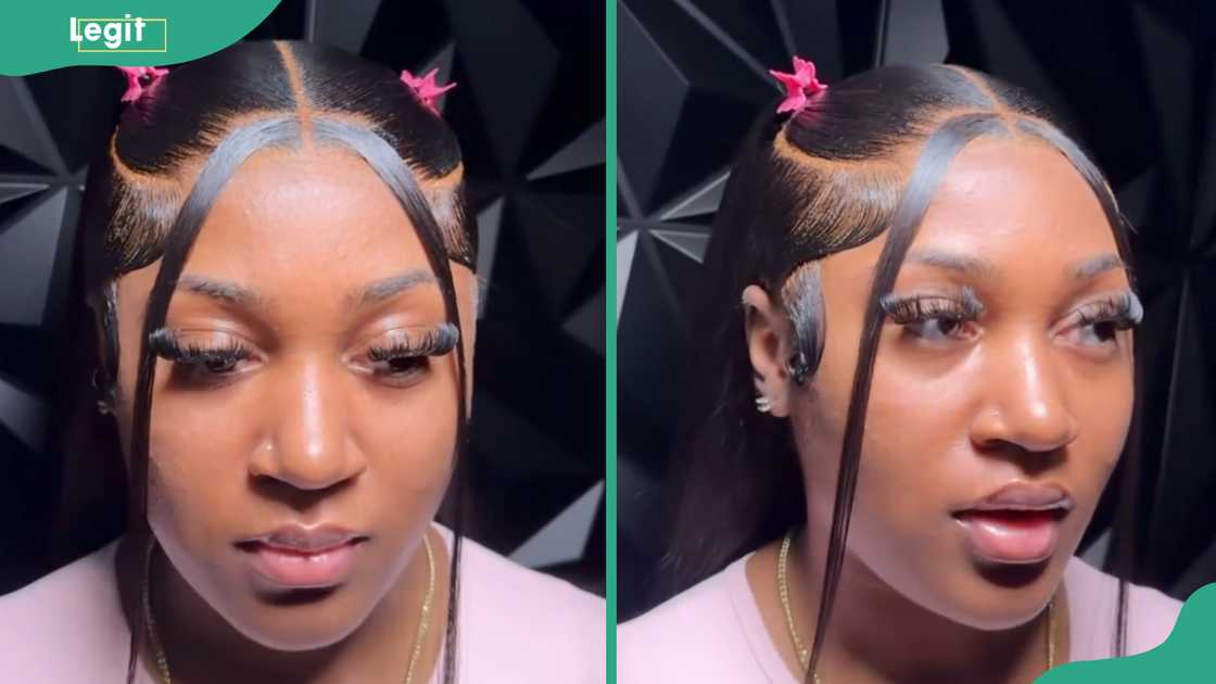 Twin star clips with sleek middle part Twin star clips with sleek middle part