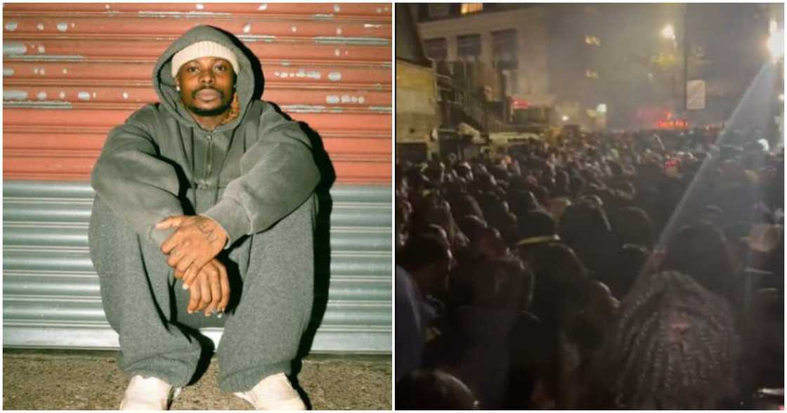 Nigerian singer Asake and the fans for his show Nigerian singer Asake and the fans for his show