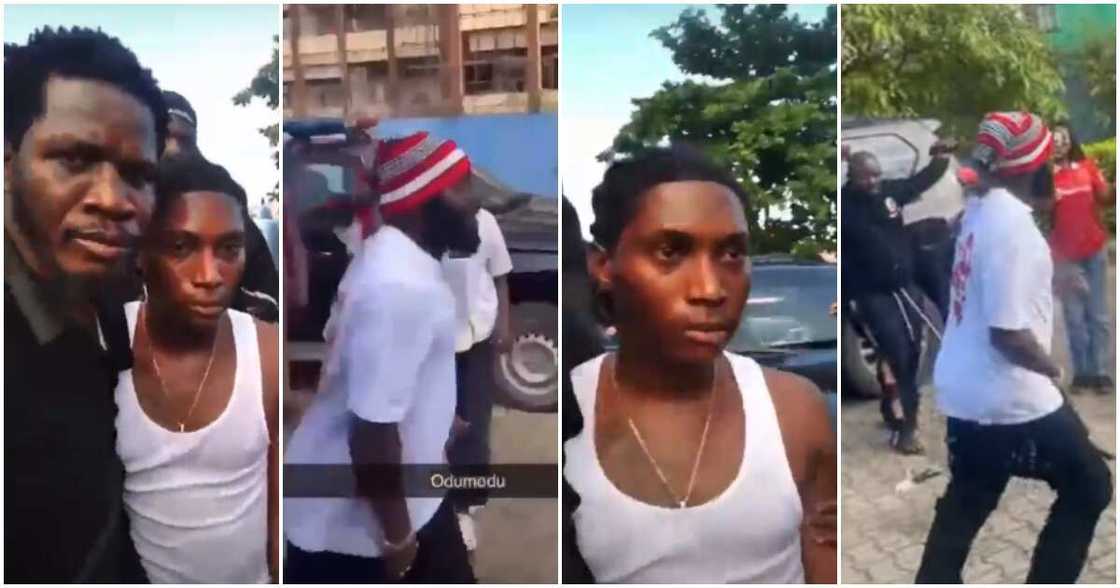 Poco Lee's LASU Homecoming: Bella Shmurda reportedly slapped, Odumodu Blvck runs away.