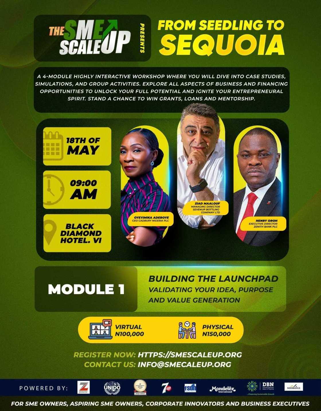 Seedling to Sequoia: SME Scale-Up Partners With SBC, Zenith Bank, Others to Grow SMEs in Nigeria Seedling to Sequoia: SME Scale-Up Partners With SBC, Zenith Bank, Others to Grow SMEs in Nigeria