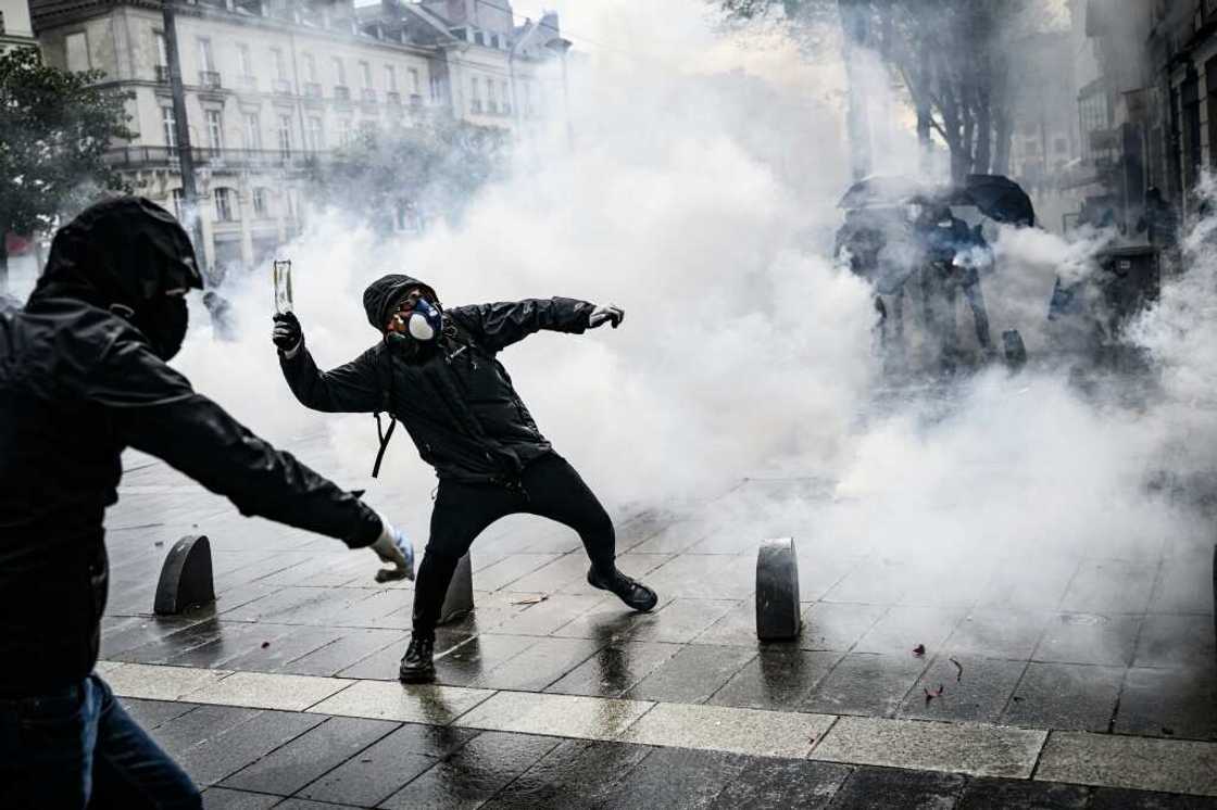 Some demonstrations have turned violent since Macron's government forced the bill through parliament without a vote Some demonstrations have turned violent since Macron's government forced the bill through parliament without a vote