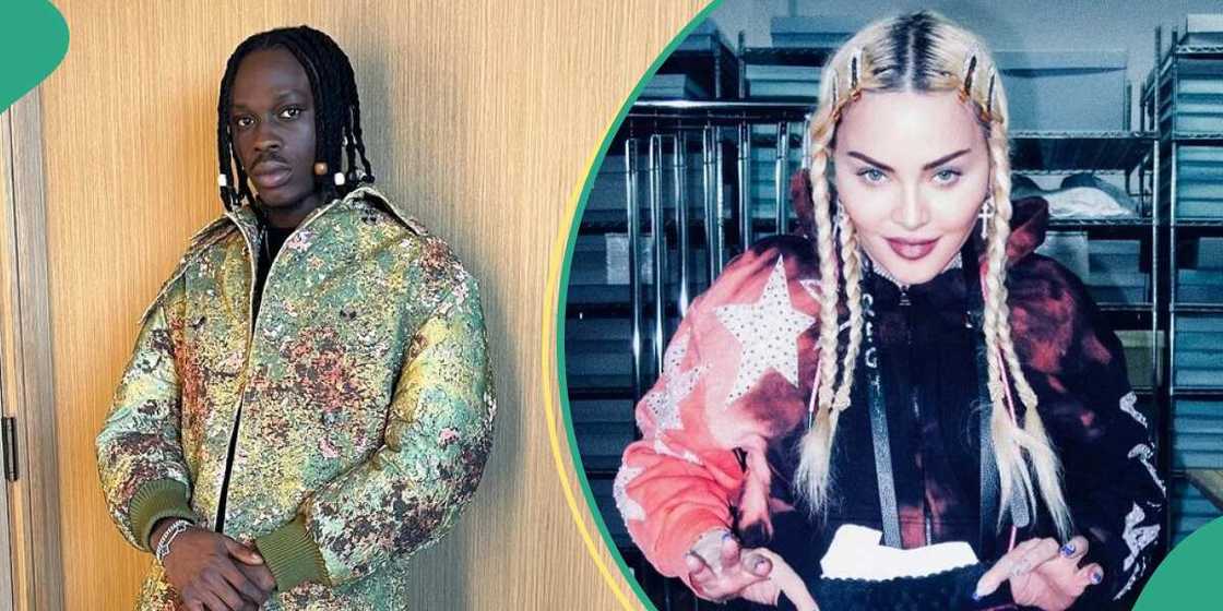 Fireboy DML talks about date with Madonna. Fireboy DML talks about date with Madonna.