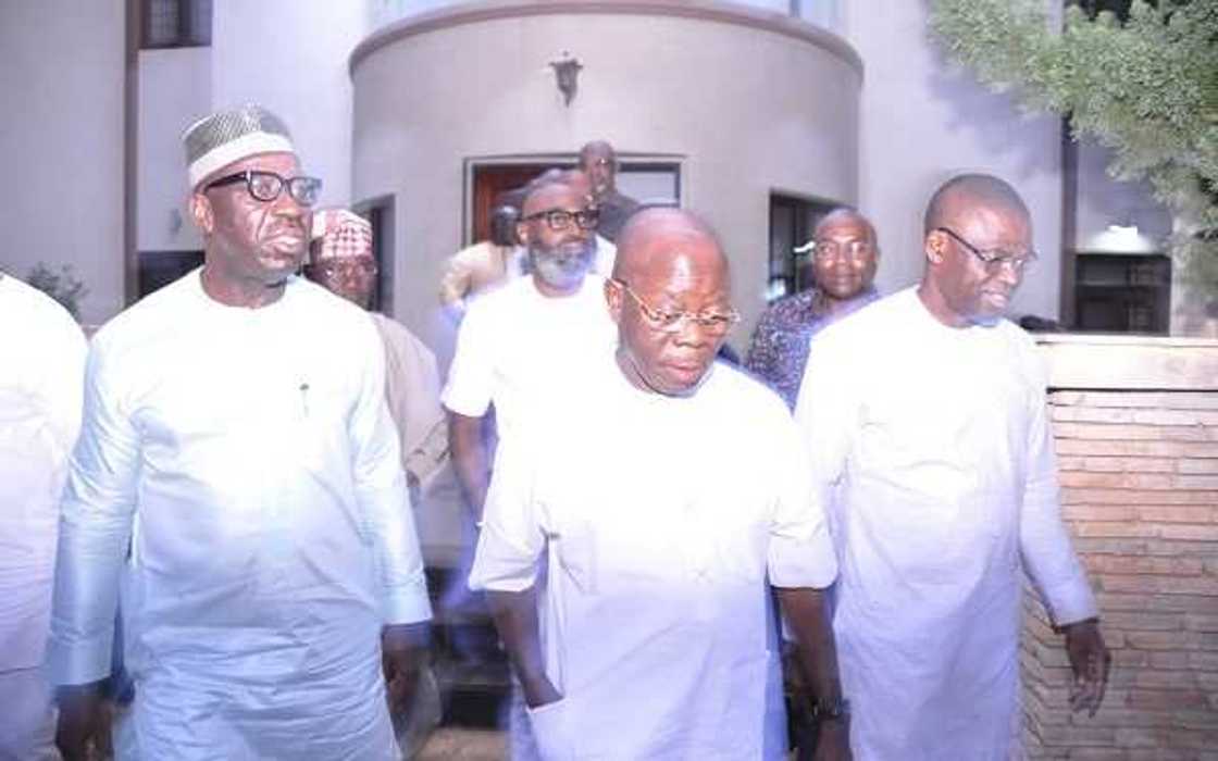 APC crisis deepens as Buhari’s ministers, party governors name Oshiomhole's replacement APC crisis deepens as Buhari’s ministers, party governors name Oshiomhole's replacement