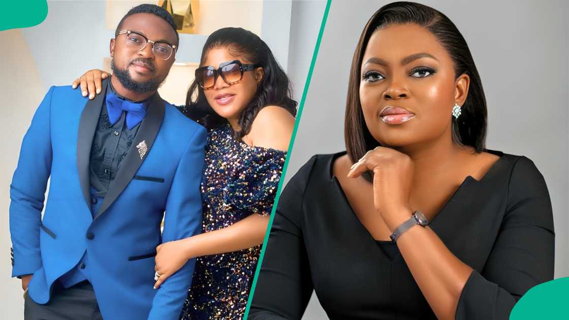 Toyin Abraham receives support from husband Kolawole Ajeyemi after public fallout with Funke Akindele sparks reactions