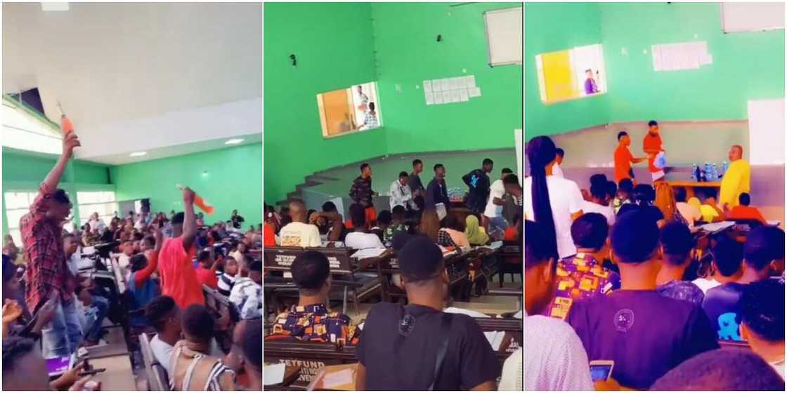 The students caused massive reactions on social media with "Dorime"