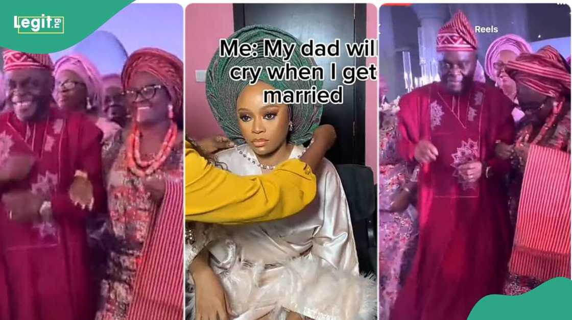 Photo of young lady and her parents Photo of young lady and her parents