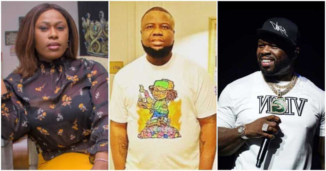 Uche Jombo reacts to 50 Cent's plan for Hushpuppi movie. Uche Jombo reacts to 50 Cent's plan for Hushpuppi movie.